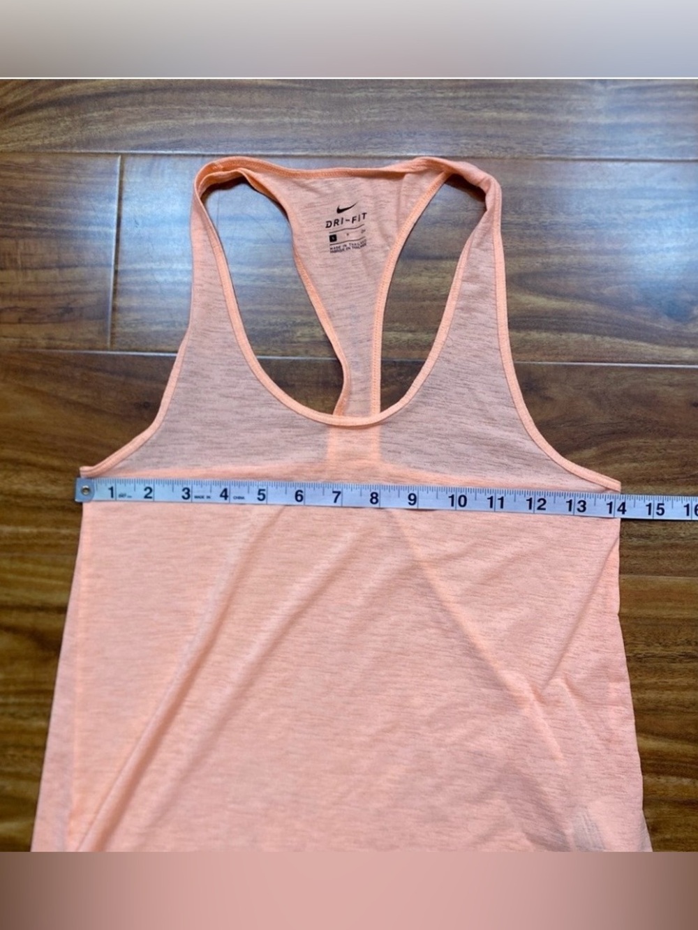 Nike Womens Orange Dri Fit Lightweight Racerback Tank Top Gym Running Size Small - Picture 14 of 15